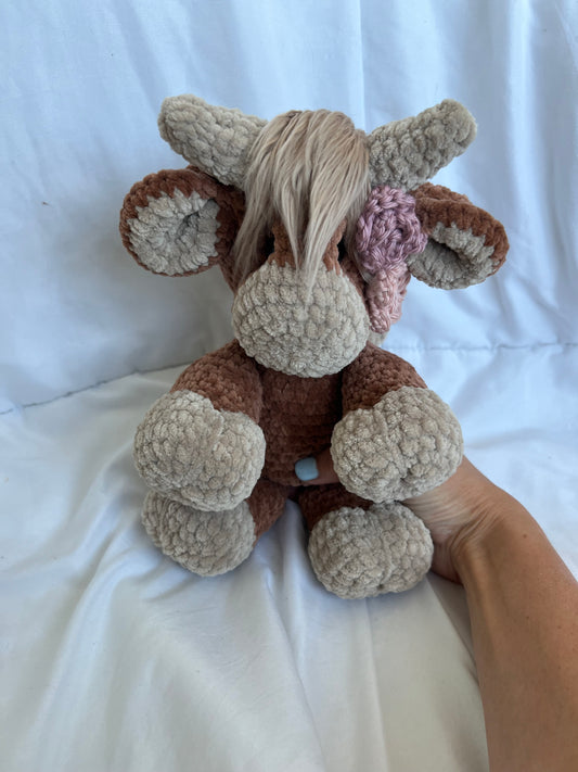 Rosey Highland Cow (Made to Order)